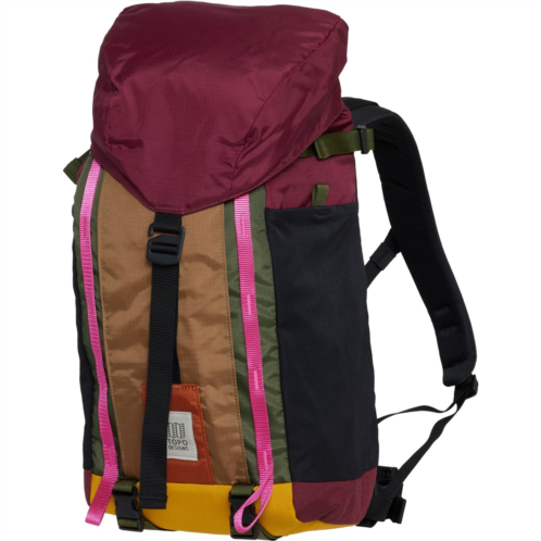 Topo Designs Mountain Pack 16 L Backpack - Burgundy-Dark Khaki
