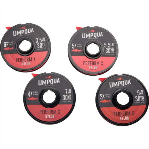 UMPQUA Perform X Trout Nylon Tippet Bundle - 4-Pack, 30 yds.