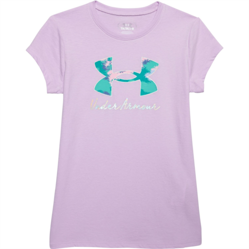 Under Armour Big Girls Dissolve Logo T-Shirt - Short Sleeve