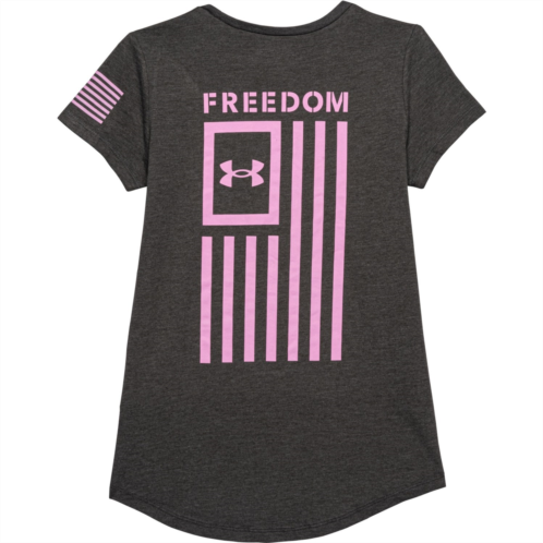 Under Armour Big Girls Freedom Flag T-Shirt - Short Sleeve