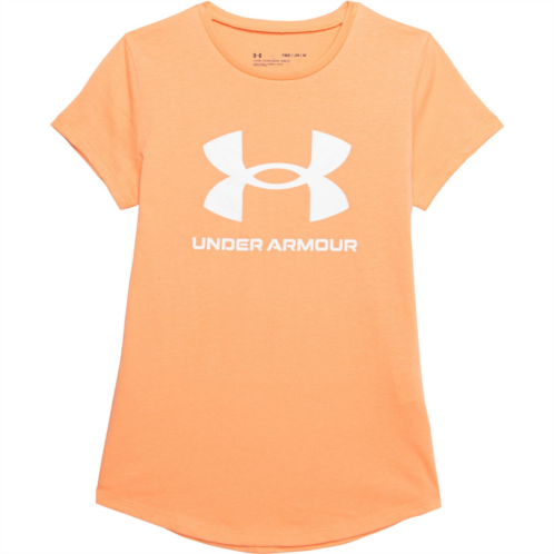 Under Armour Big Girls Sportstyle Logo T-Shirt - Short Sleeve