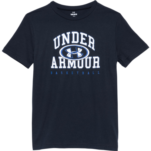 Under Armour Boys Basketball Lock Up T-Shirt - Short Sleeve