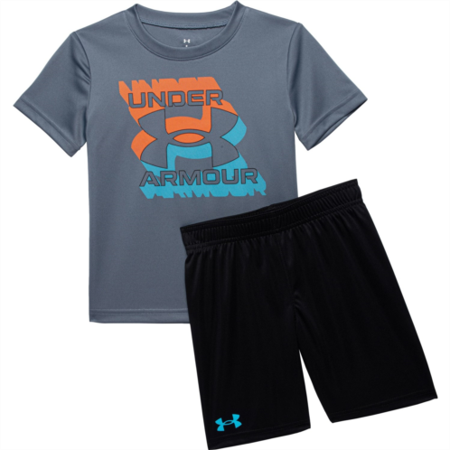 Under Armour Little Boys Double Zone Logo T-Shirt and Shorts Set - Short Sleeve