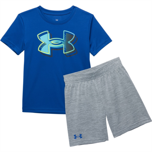 Under Armour Little Boys Pop Out Logo T-Shirt and Shorts Set - Short Sleeve