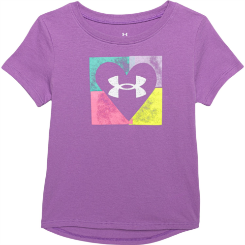 Under Armour Toddler Girls Quadrant Heart Logo T-Shirt - Short Sleeve