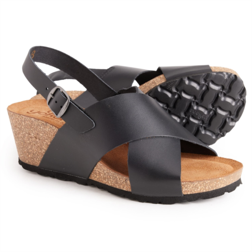 Yokono Made in Spain Sling Back X-Band Wedge Sandals - Leather (For Women)