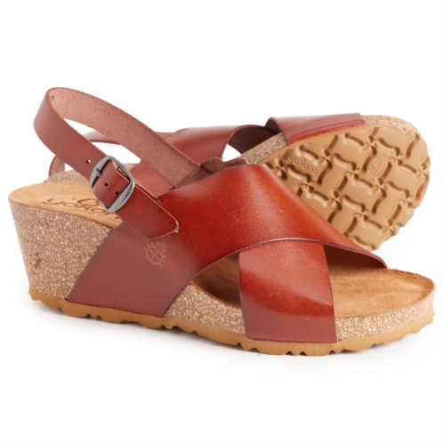 Yokono Made in Spain Sling Back X-Band Wedge Sandals - Leather (For Women)