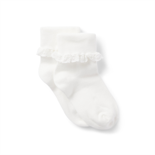 Janie and Jack Lace Trim Sock