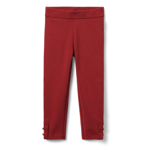 Janie and Jack Button Cuff Ponte Pant