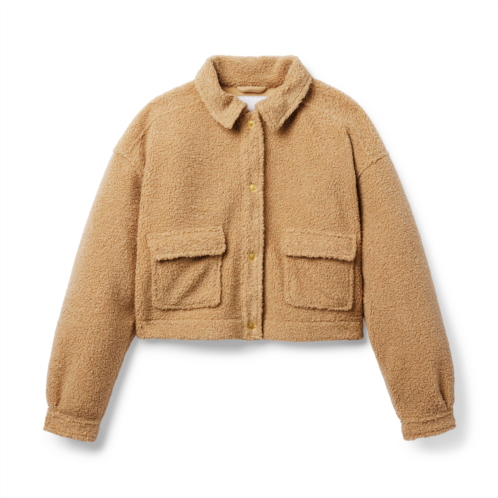 Janie and Jack Sherpa Cropped Jacket