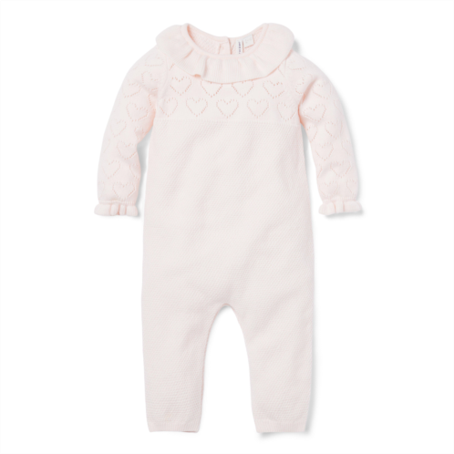 Janie and Jack Baby Pointelle Heart Sweater One-Piece
