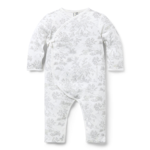 Janie and Jack Baby Safari Toile Wrap One-Piece