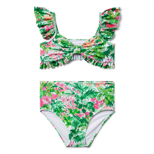 Janie and Jack Recycled Tropical Floral 2-Piece Swimsuit