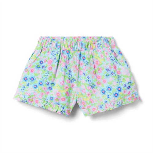 Janie and Jack Floral Ruffle Hem Short