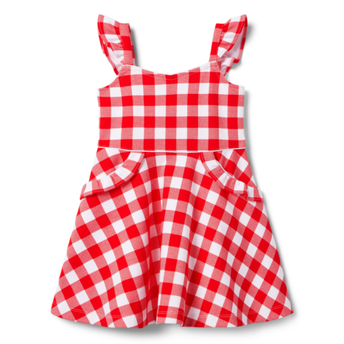 Janie and Jack Gingham Ponte Dress