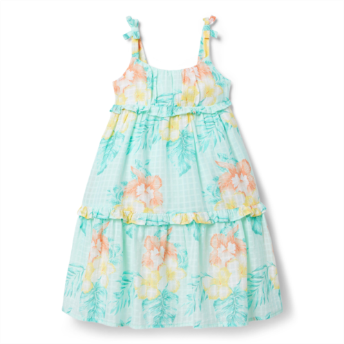 Janie and Jack Hibiscus Tiered Sundress