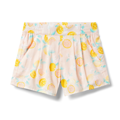 Janie and Jack Citrus Floral Pull-On Short