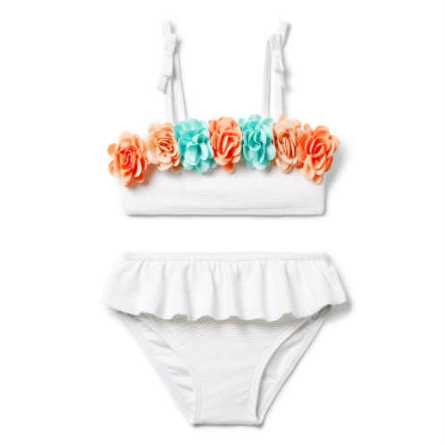 Janie and Jack Recycled Rosette 2-Piece Swimsuit