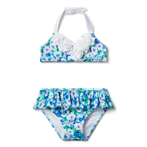 Janie and Jack Recycled Floral Rosette 2-Piece Swimsuit