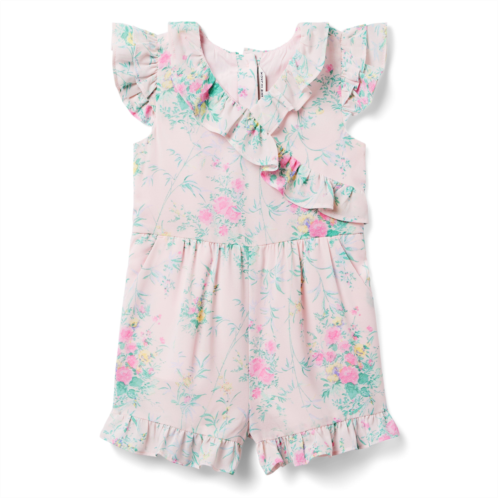 Janie and Jack Floral Chiffon Romper