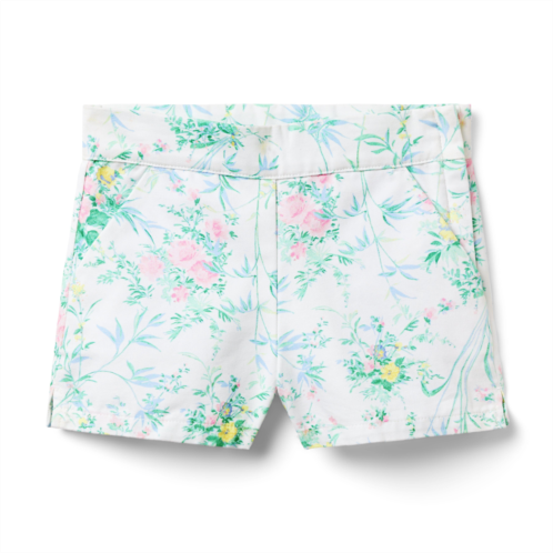 Janie and Jack Floral Canvas Short