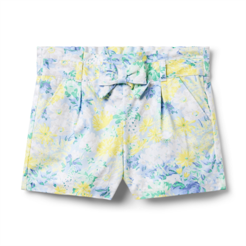 Janie and Jack Floral Paperbag Waist Short