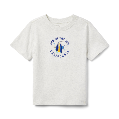 Janie and Jack Embroidered Fish Tee