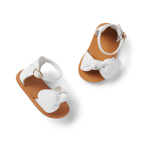 Janie and Jack Baby Leather Bow Sandal