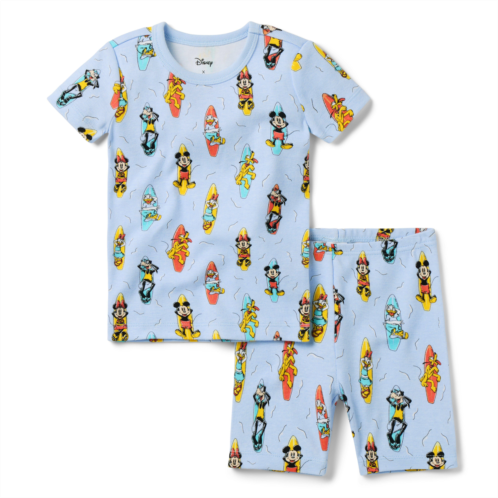Janie and Jack Good Night Short Pajama in Disney Mickey Mouse Surf