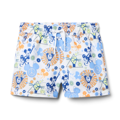 Janie and Jack Disney Mickey Mouse Recycled Peace Swim Trunk