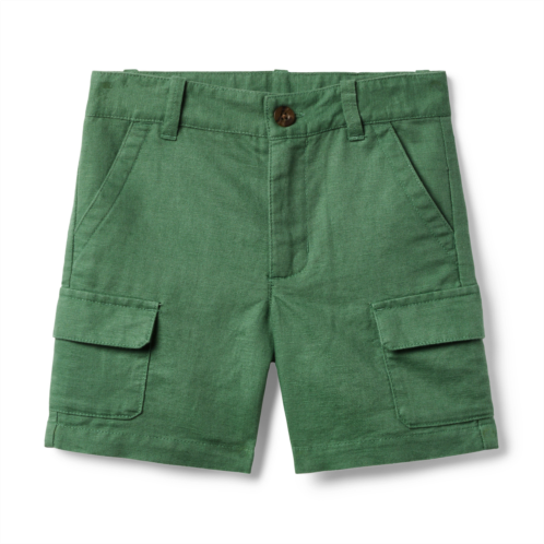 Janie and Jack Linen-Cotton Cargo Pocket Short