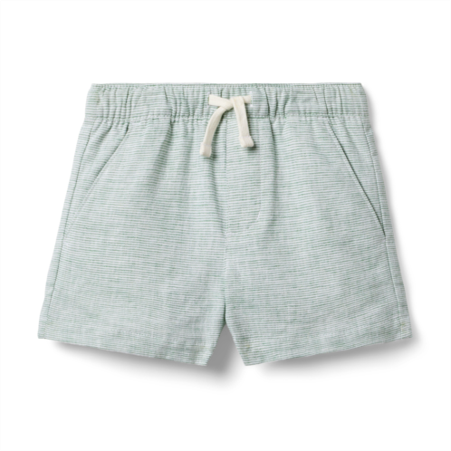 Janie and Jack The Striped Linen-Cotton Pull-On Short