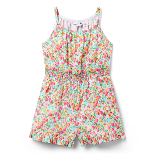 Janie and Jack Ditsy Floral Ruffle Hem Romper