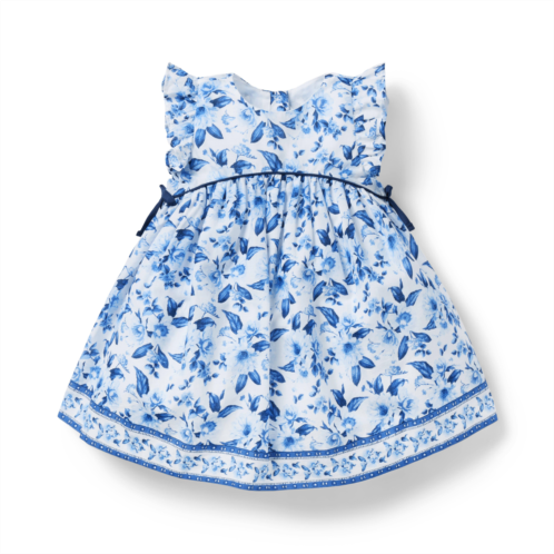 Janie and Jack Baby Floral Flutter Sleeve Dress