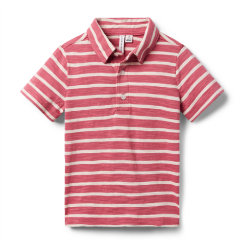 Janie and Jack The Striped Slub Polo