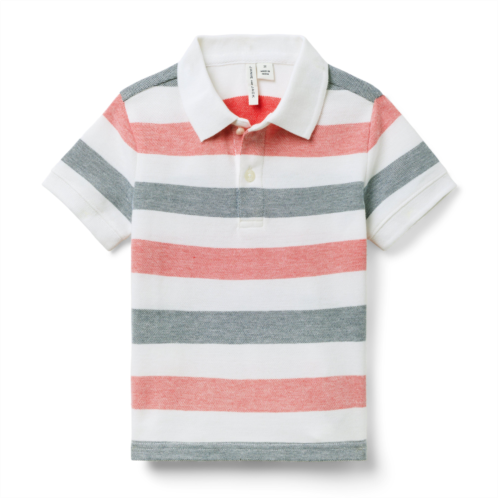 Janie and Jack The Classic Striped Pique Polo