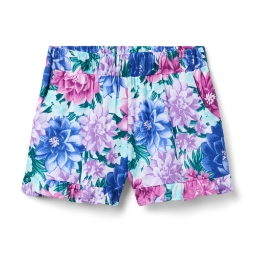 Janie and Jack Floral Ruffle Hem Short