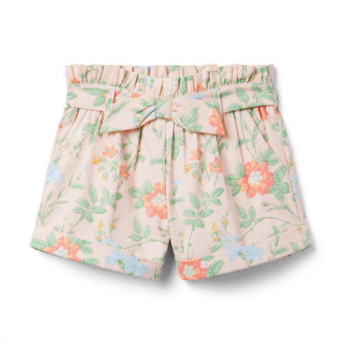 Janie and Jack Floral Paperbag Waist Short