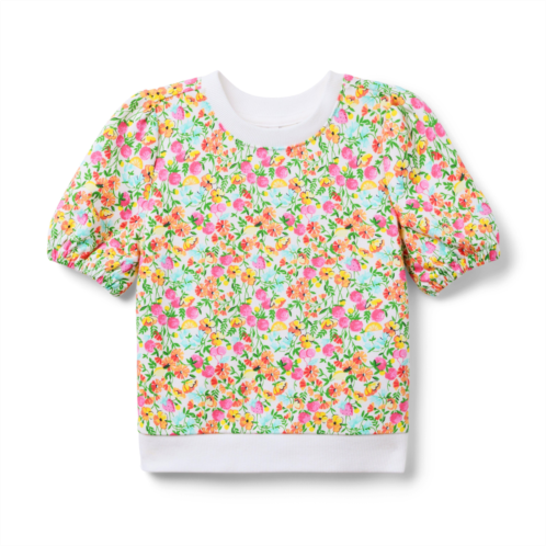 Janie and Jack Ditsy Floral French Terry Sweatshirt