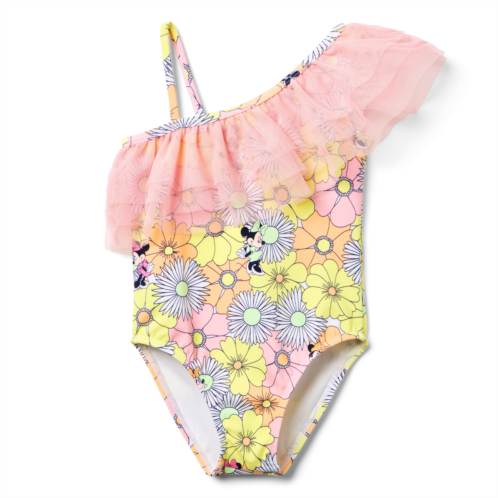 Janie and Jack Disney Minnie Mouse Recycled Floral Swimsuit