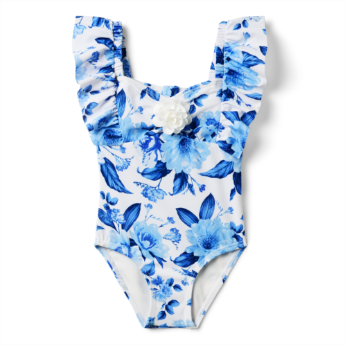 Janie and Jack Recycled Floral Rosette Swimsuit