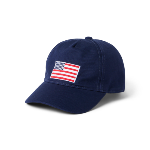 Janie and Jack Embroidered Flag Cap