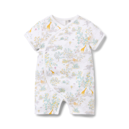 Janie and Jack Baby Toile Wrap Romper