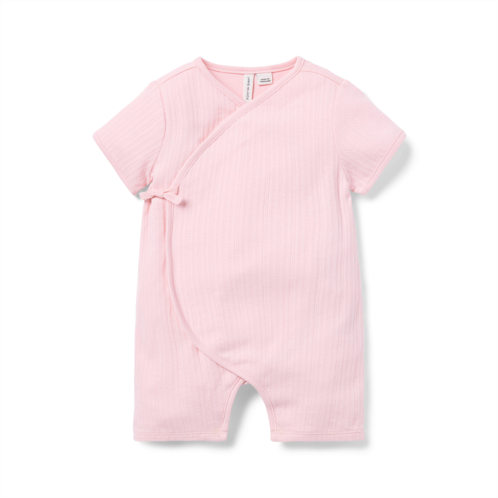 Janie and Jack Baby Pointelle Wrap Romper