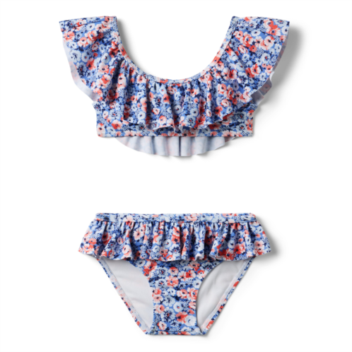 Janie and Jack Recycled Floral Ruffle 2-Piece Swimsuit