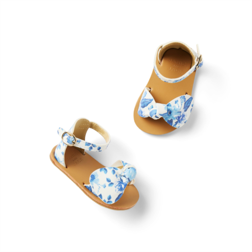 Janie and Jack Baby Floral Bow Sandal