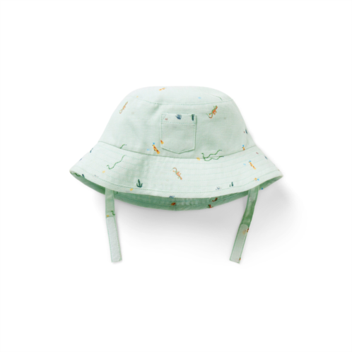 Janie and Jack Baby Desert Linen-Cotton Bucket Hat