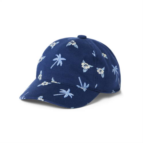 Janie and Jack Baby Palm Hibiscus French Terry Cap