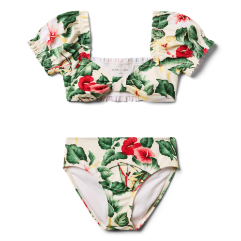 Janie and Jack Recycled Tropical Floral 2-Piece Swimsuit
