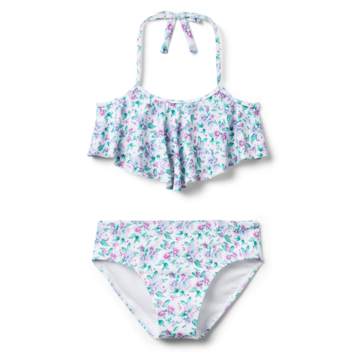 Janie and Jack Recycled Floral Halter 2-Piece Swimsuit